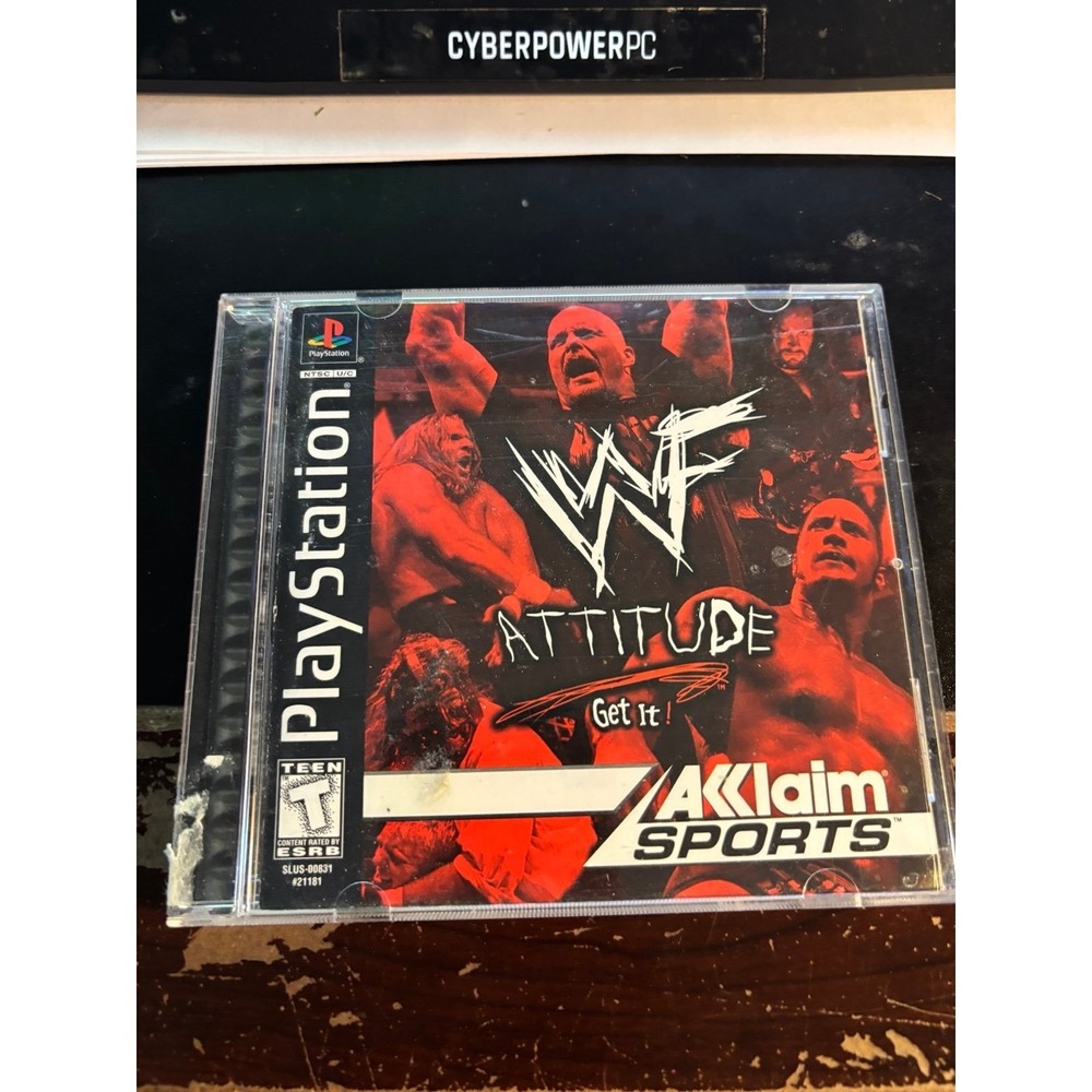 WWF Attitude (Sony PlayStation 1, 1999) Complete With Manual